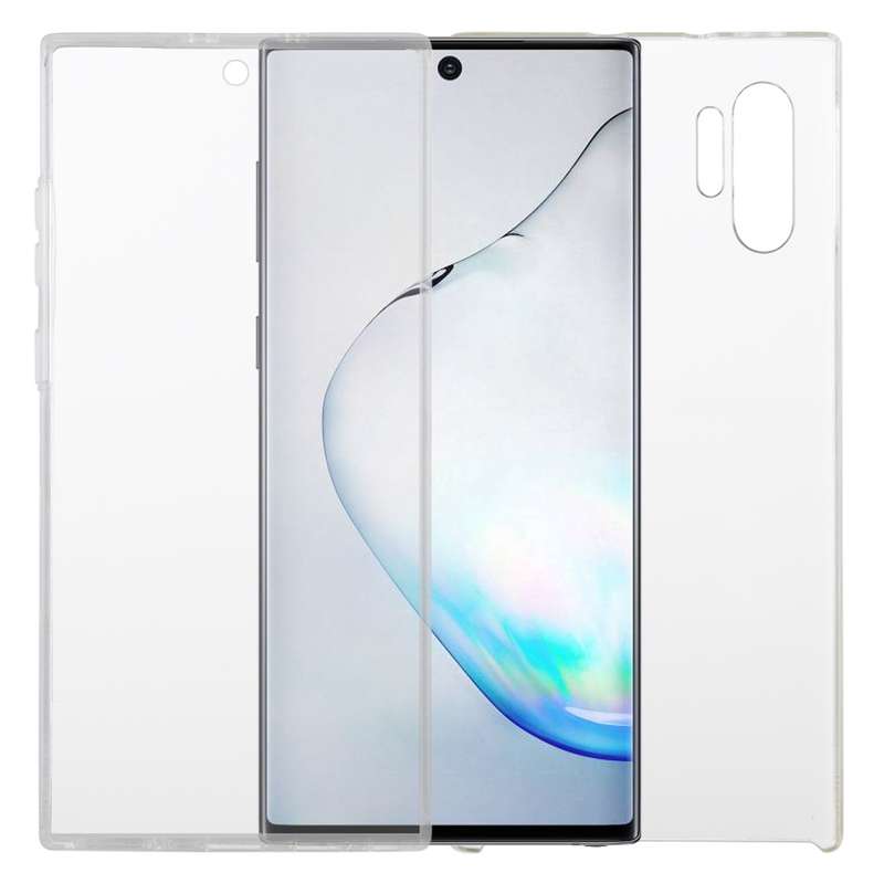 For Samsung Galaxy Note10 Plus PC+TPU Ultra-Thin Double-Sided All-Inclusive Transparent Mobile Phone