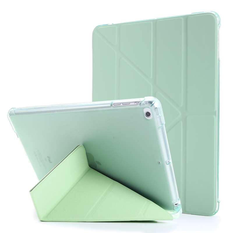 For iPad 9.7 (2018) & (2017) Airbag Deformation Horizontal Flip Leather Case with Holder & Pen Holde
