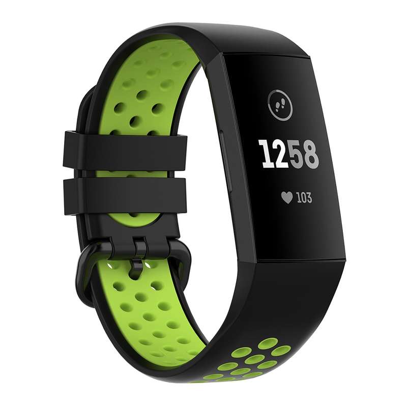 For Fitbit Charge 4 / Charge 3 / Charge 3 SE Watch Button Two Colors Silicone Replacement Strap Watc