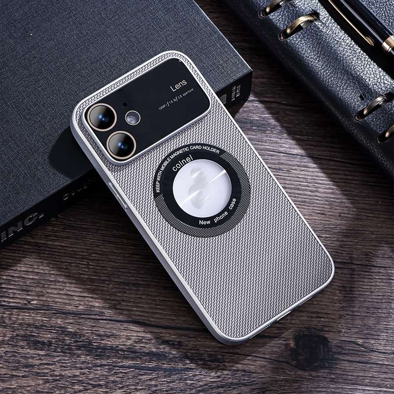 For iPhone 11 View Window Magsafe PC Phone Case(Black)