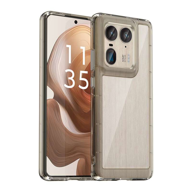 For Motorola Edge 50 Ultra Global Colorful Series Acrylic Hybrid TPU Phone Case(Transparent Gre