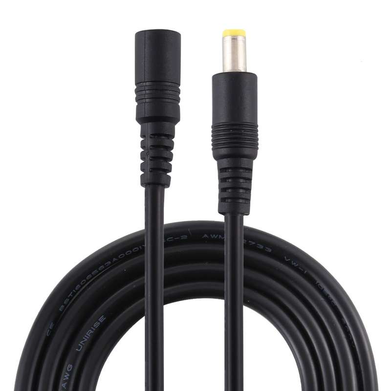 8A 5.5 x 2.5mm Female to Male DC Power Extension Cable, Cable Length:3m(Black)