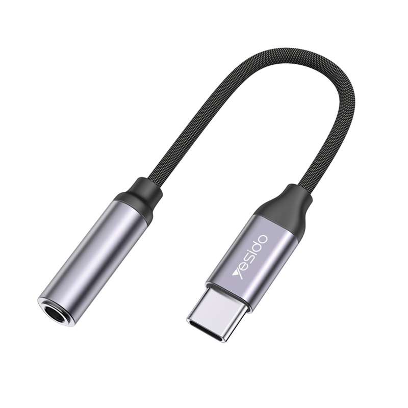 Yesido YAU19 Type-C to 3.5mm Audio Adapter Cable(Grey)