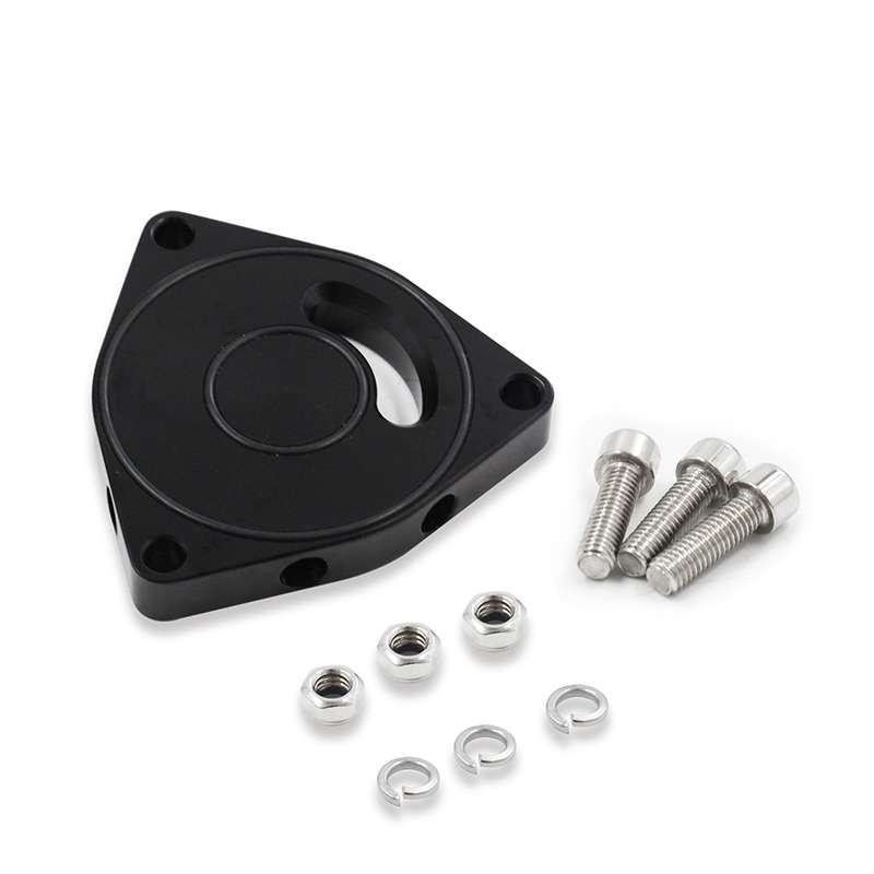 For Honda Civic 2015-2021 Car Turbo Blow Off Valve Plate Spacer BOV 1.5T Coupe Billet(Black)
