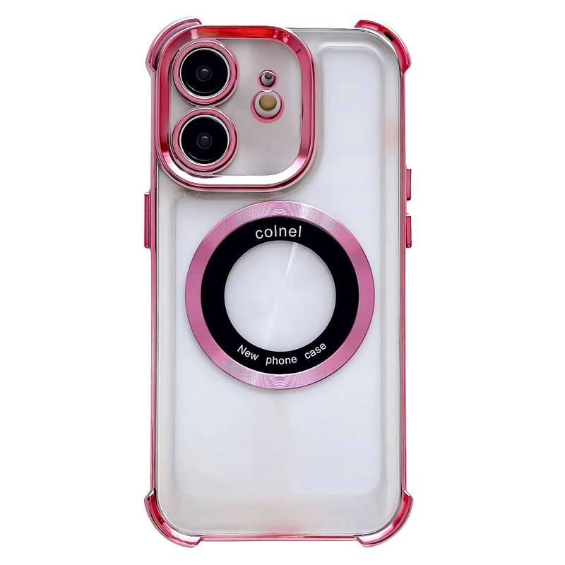 For iPhone 11 6D Electroplating Armor Magsafe Phone Case(Purple)