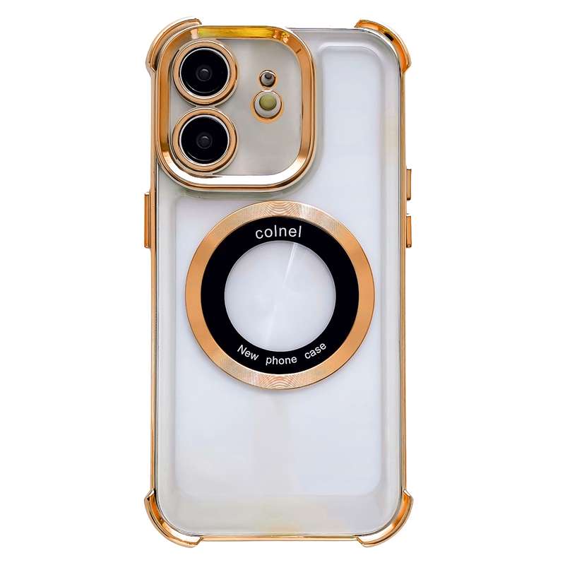 For iPhone 11 6D Electroplating Armor Magsafe Phone Case(Purple)