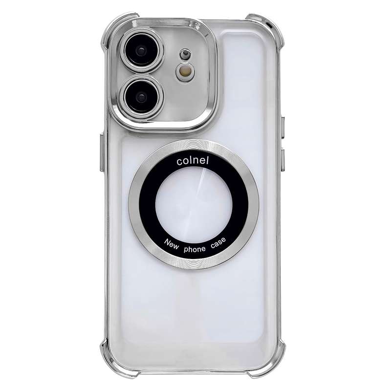 For iPhone 11 6D Electroplating Armor Magsafe Phone Case(Purple)