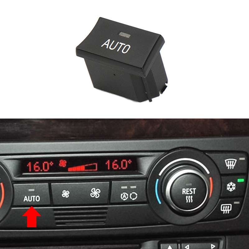 For BMW 1 Series / 3 Series / X1 / X3 Left Driving Car Air Conditioner Panel Switch Button AUTO Key