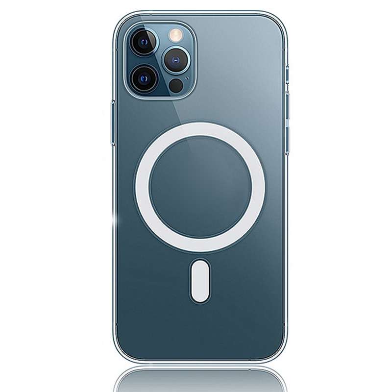 For iPhone 15 Pro Max Magsafe Clear Acrylic PC Phone Case(Transparent)