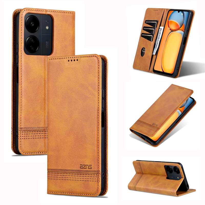 For iPhone 14 Pro DG.MING M1 Series 3-Fold Multi Card Wallet Leather Case(Coffee)