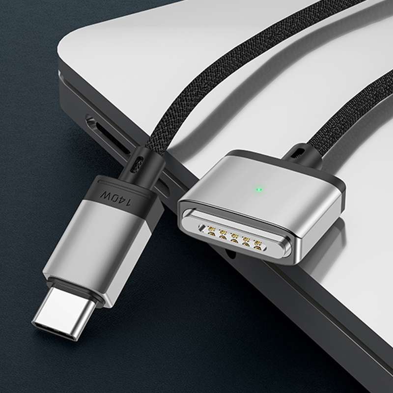 140W Type-C to Magsafe 3 Magnetic Charging Cable, Length:2m(Blue)