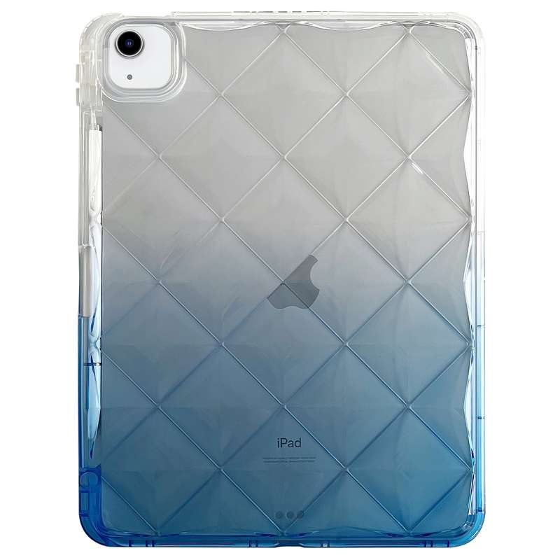 For iPad Air 11 2025 / 2024 Gradient Diamond Plaid TPU Tablet Case(Gradient Pink)