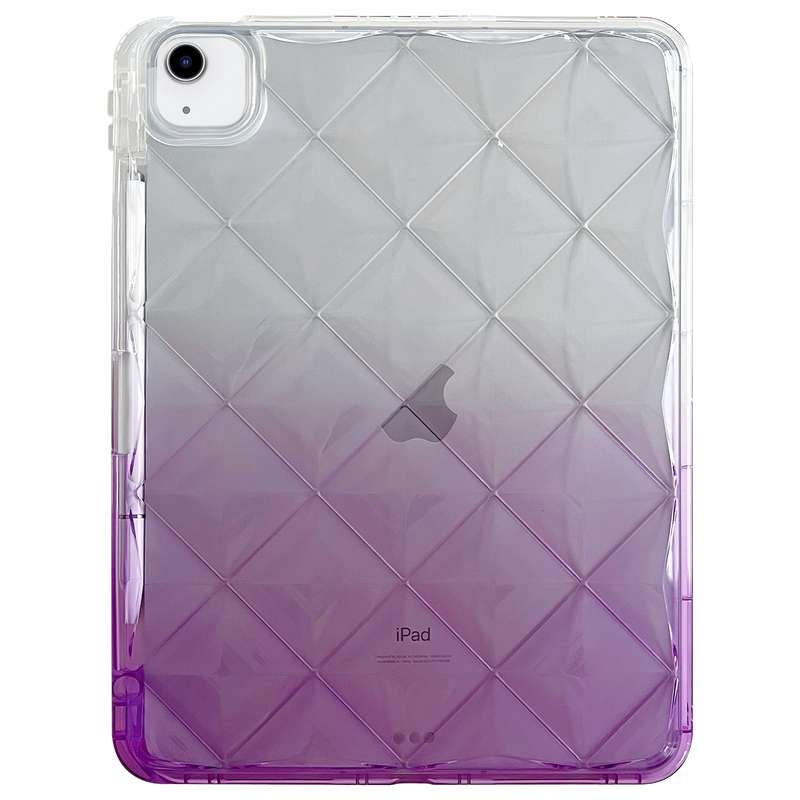 For iPad Air 11 2025 / 2024 Gradient Diamond Plaid TPU Tablet Case(Gradient Pink)