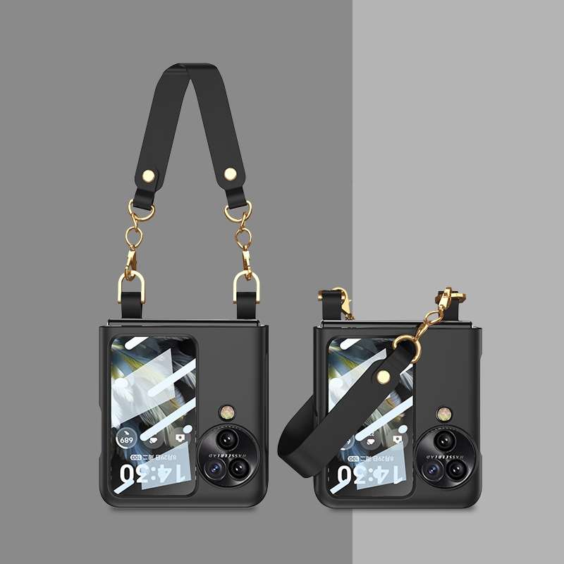 For OPPO Find N3 Flip GKK Integrated Ultra-thin Handbag Phone Case(Black)