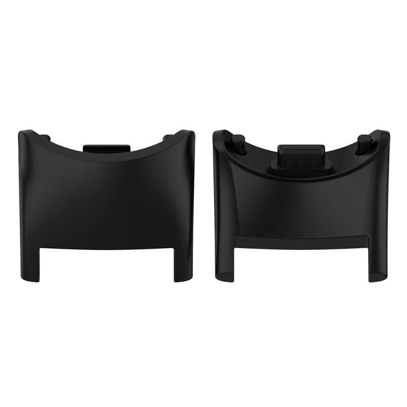 For Xiaomi Mi Band 8 1 Pair PC Plastic Watch Band Connector(Grey)