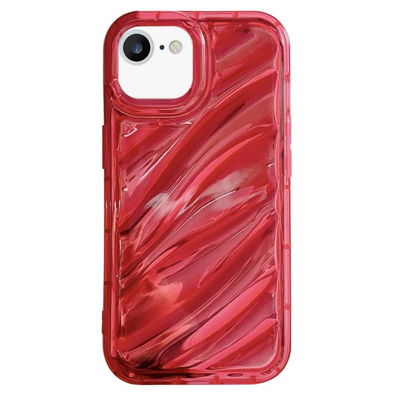 For iPhone SE 2022 /2020 / 8 / 7 Laser Sequin Waves TPU Phone Case(Transparent)