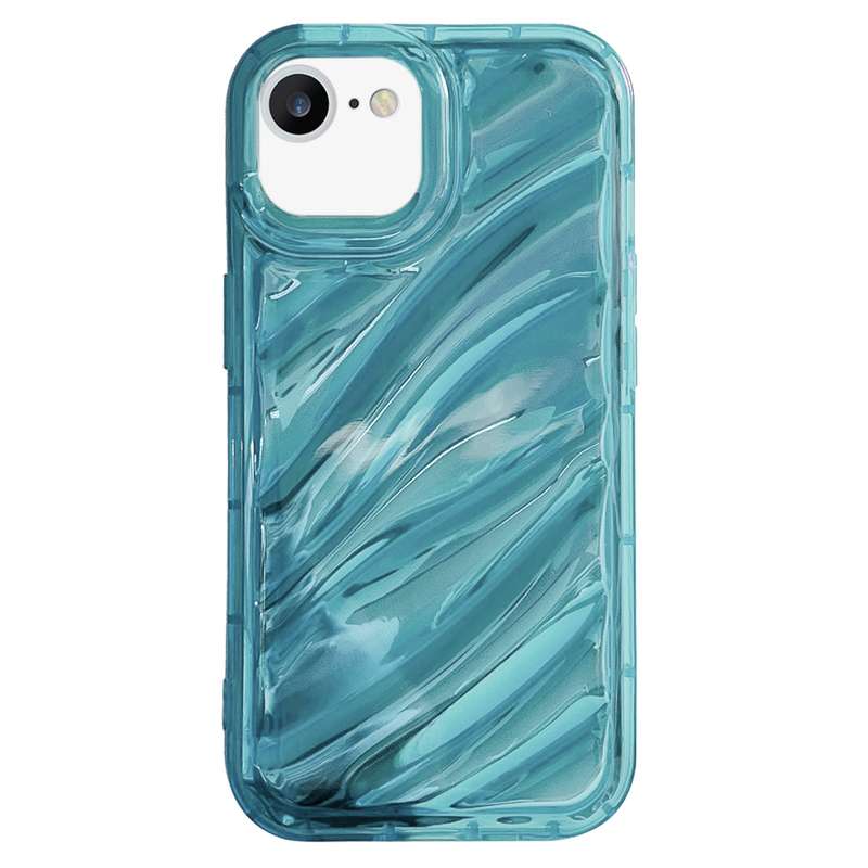 For iPhone SE 2022 /2020 / 8 / 7 Laser Sequin Waves TPU Phone Case(Transparent)