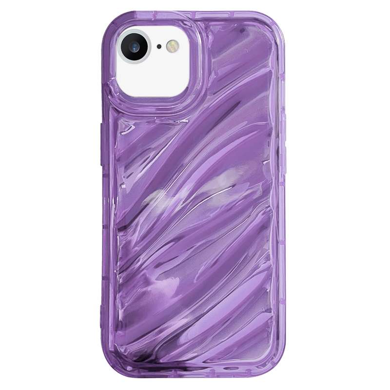 For iPhone SE 2022 /2020 / 8 / 7 Laser Sequin Waves TPU Phone Case(Transparent)
