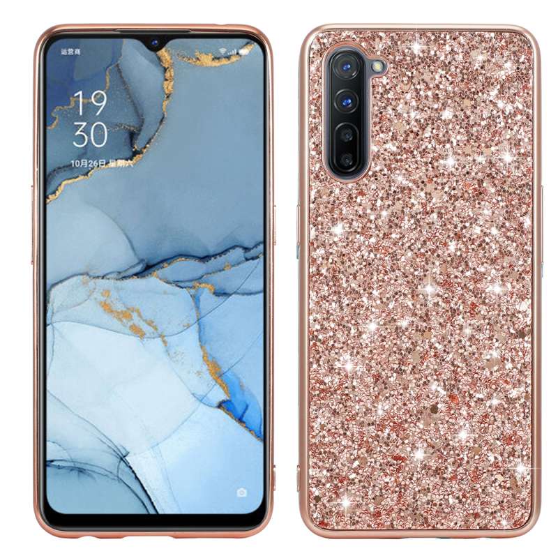 Glitter Powder Shockproof TPU Protective Case(Red)