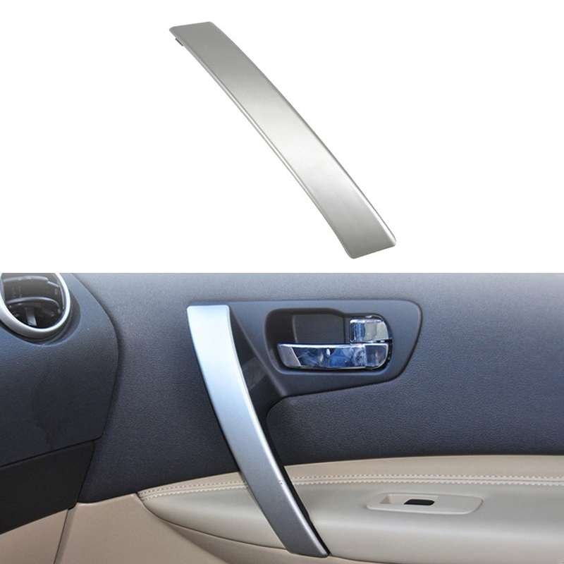 For Nissan Qashqai Left-Drive Car Door Inside Handle Cover, Type:Cover Right(Carbon Fiber)