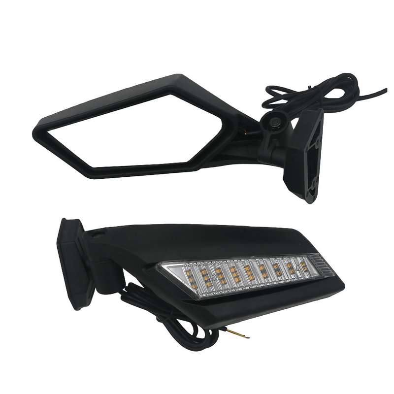For Can-Am BRP UTV Maverick X3 Off-Road Vehicle Rearview Mirror, Model:UTV-17C With Light