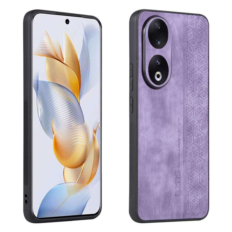 For Honor 90 AZNS 3D Embossed Skin Feel Phone Case(Black)