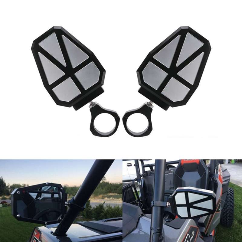 UTV-11 ATV / UTV Offroad Vehicle Rearview Mirror Side Mirror, Tube Diameter:1.75-2 inch Universal(Bl