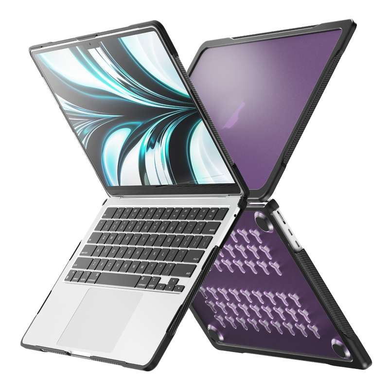 For MacBook Air 13.6 inch A2681 2022 / M3 2024 A3113 / M4 2025 A3240 Translucent Laptop Protective C