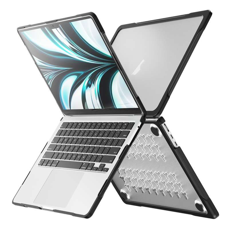 For MacBook Air 13.6 inch A2681 2022 / M3 2024 A3113 / M4 2025 A3240 Translucent Laptop Protective C