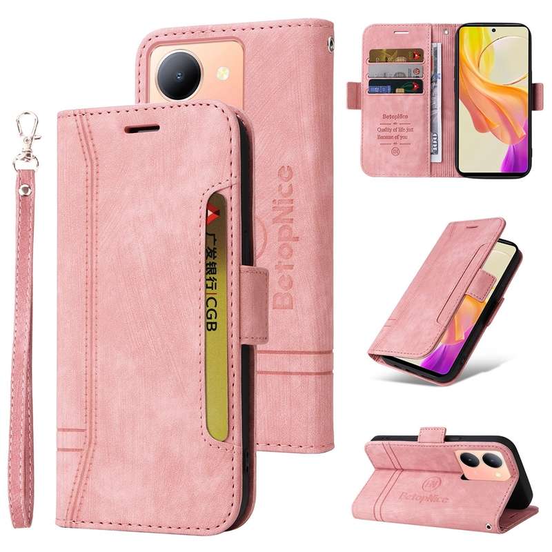 For vivo Y36 4G / 5G Global BETOPNICE Dual-side Buckle Leather Phone Case(Purple)