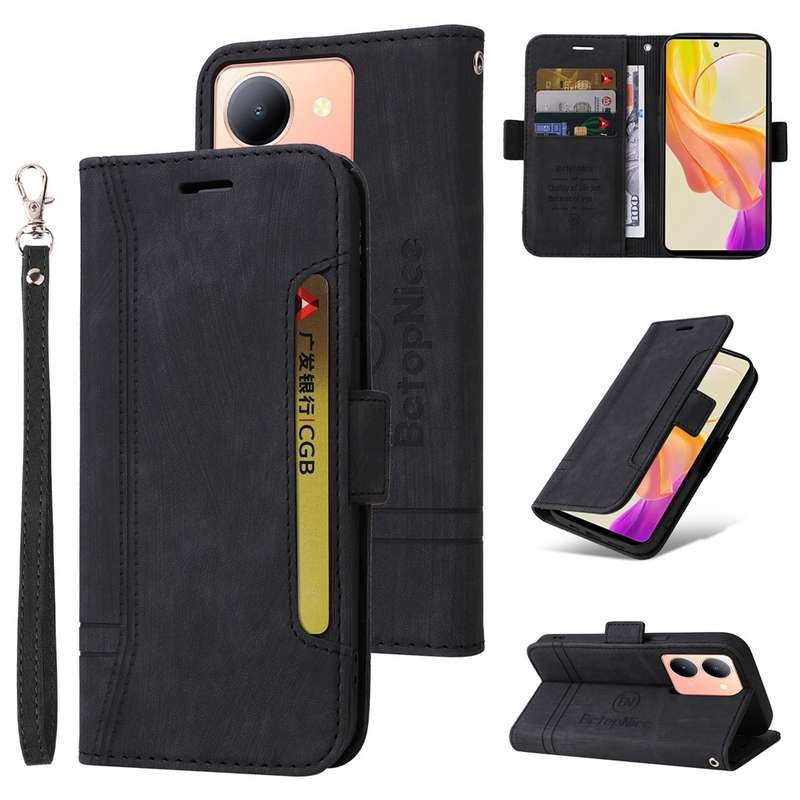For vivo Y36 4G / 5G Global BETOPNICE Dual-side Buckle Leather Phone Case(Purple)