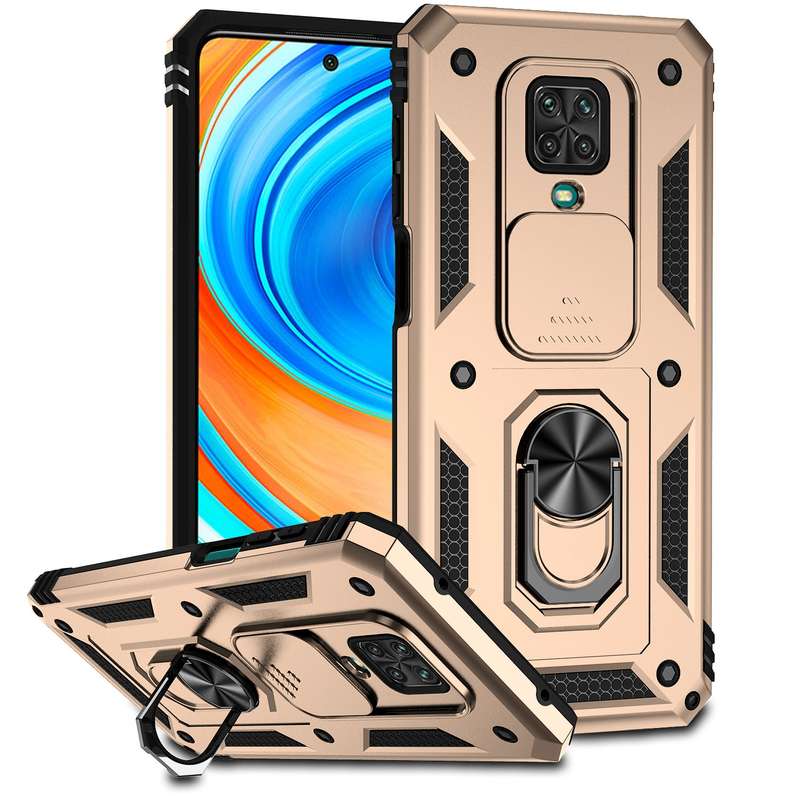 For Xiaomi Redmi 10A Sliding Camshield Holder Phone Case(Black)