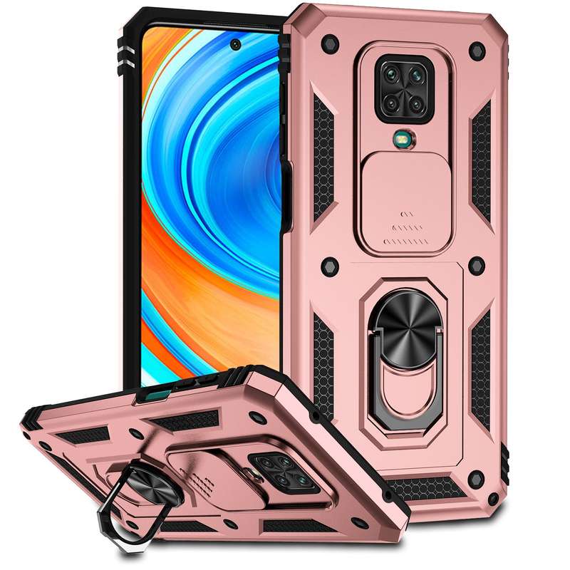 For Xiaomi Redmi 10A Sliding Camshield Holder Phone Case(Black)