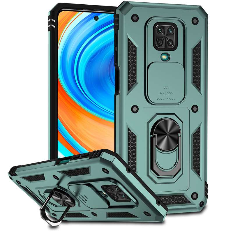 For Xiaomi Redmi 10A Sliding Camshield Holder Phone Case(Black)