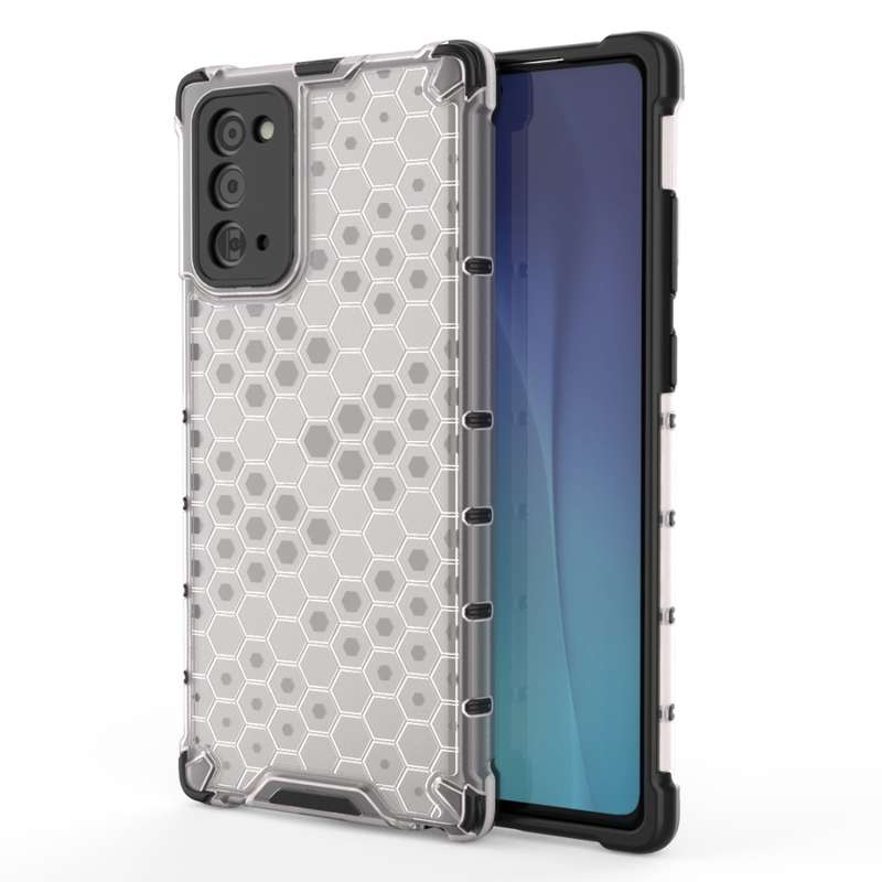 For Samsung Galaxy Note 20 Shockproof Honeycomb PC + TPU Protective Case(Blue)