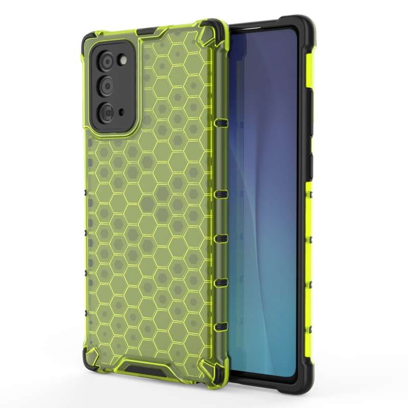 For Samsung Galaxy Note 20 Shockproof Honeycomb PC + TPU Protective Case(Blue)