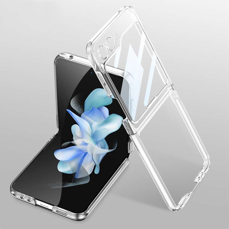For Samsung Galaxy Z Flip5 GKK Integrated Electroplating Full Coverage Phone Case(Black)
