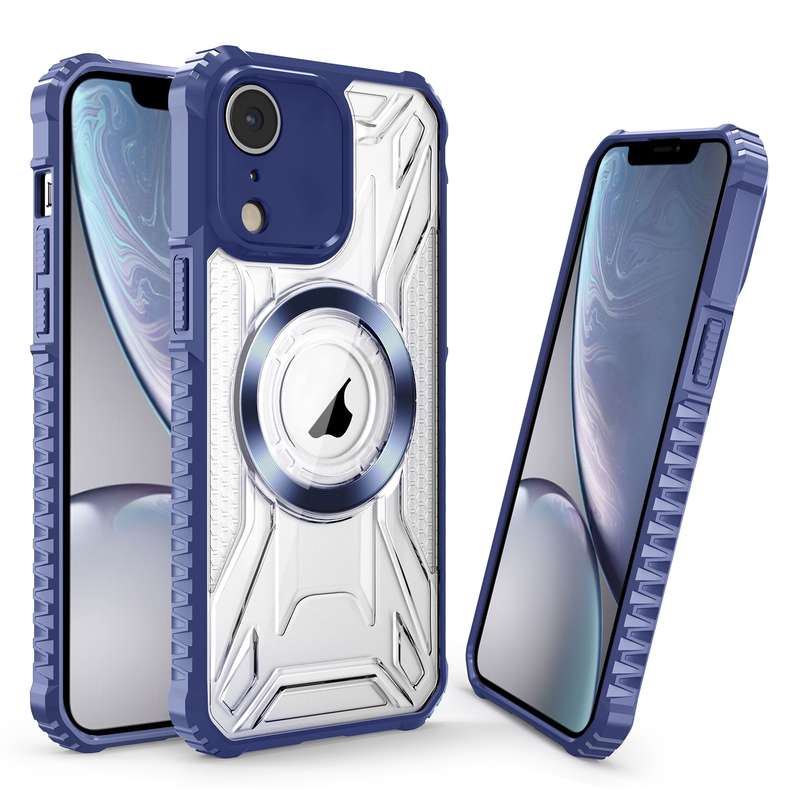 For iPhone XR CD Texture Magsafe Phone Case(Black)