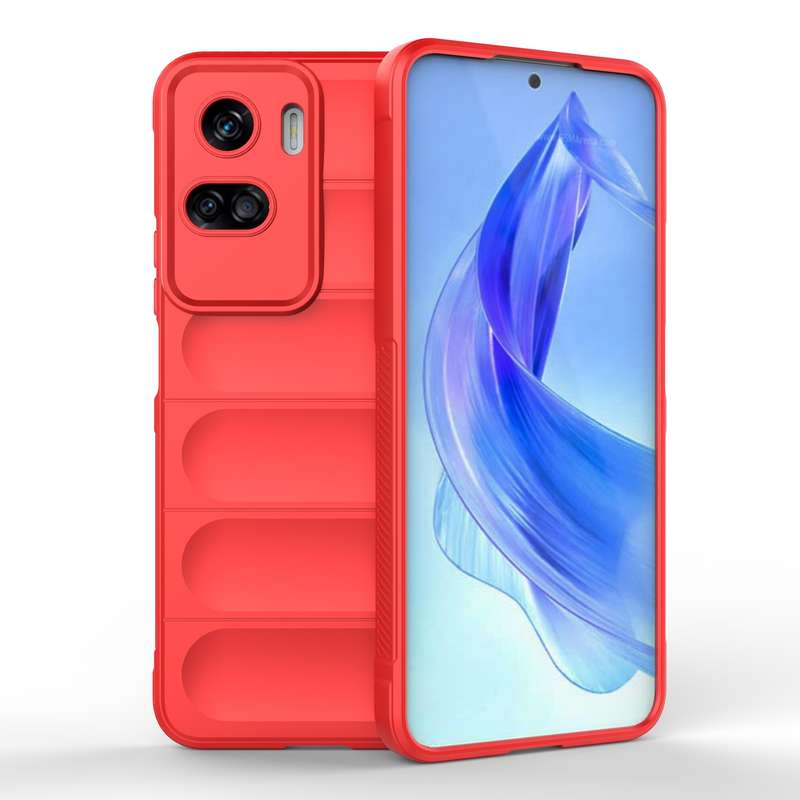 For Honor 90 Lite Magic Shield TPU + Flannel Phone Case(Light Blue)