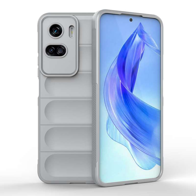 For Honor 90 Lite Magic Shield TPU + Flannel Phone Case(Light Blue)