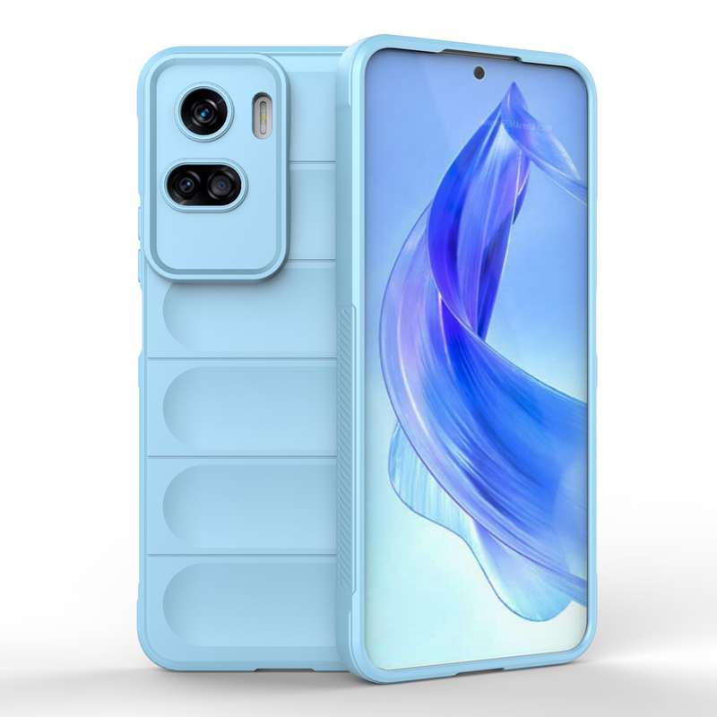 For Honor 90 Lite Magic Shield TPU + Flannel Phone Case(Black)