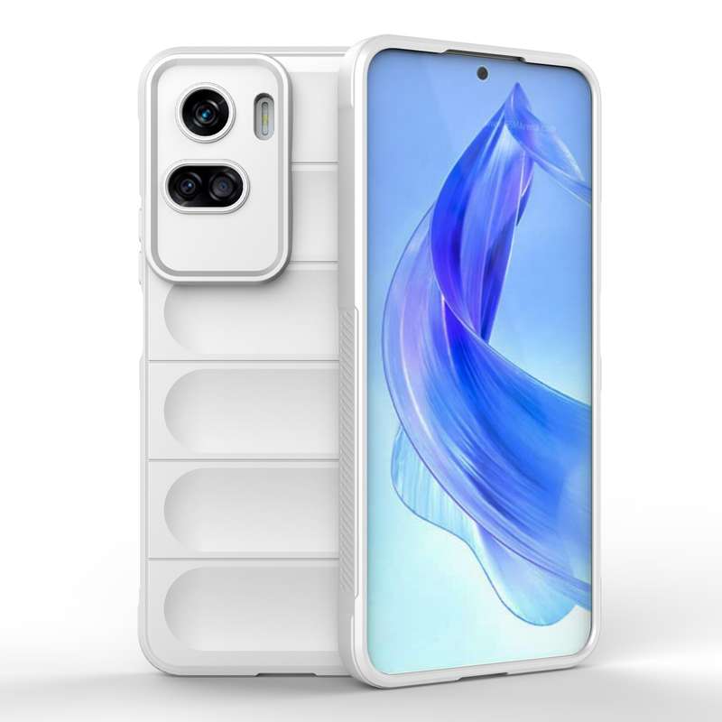 For Honor 90 Lite Magic Shield TPU + Flannel Phone Case(Light Blue)