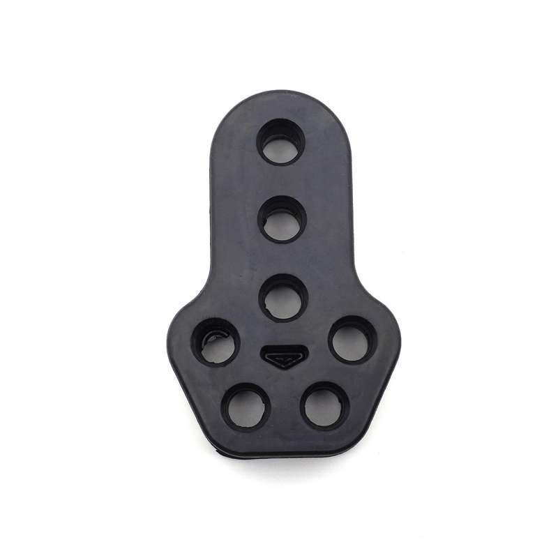 XH-6282 7 Holes Car Exhaust Hanger Bushing Muffler Rubber Insulator Mount Bracket(Black)