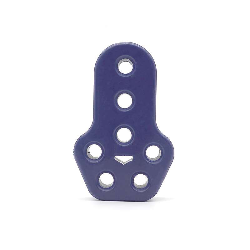 XH-6282 7 Holes Car Exhaust Hanger Bushing Muffler Rubber Insulator Mount Bracket(Blue)