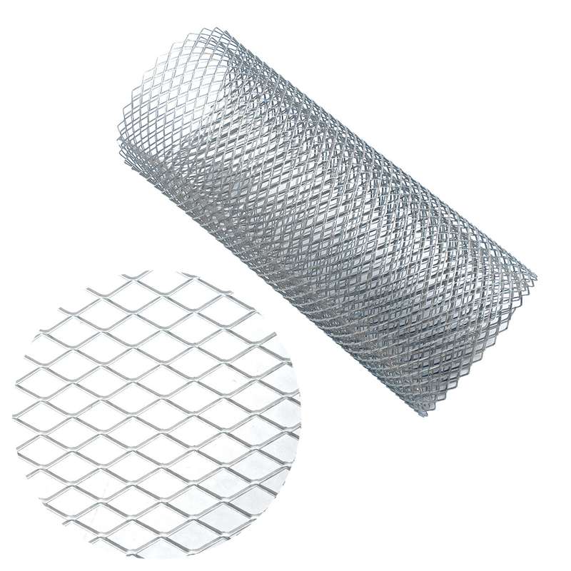 XH-6013 100x33cm Universal Car Grill Mesh Aluminum Alloy Grille Insert Bumper, Type:Small Hole(Silve