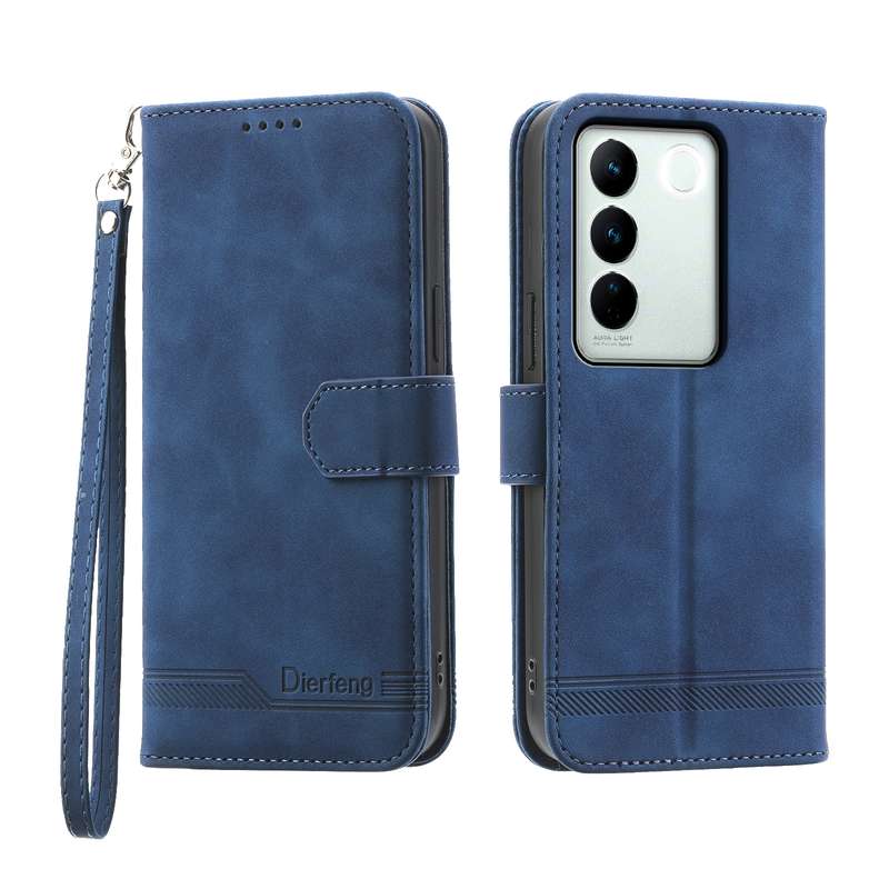 For vivo V27 Dierfeng Dream Line Leather Phone Case(Purple)