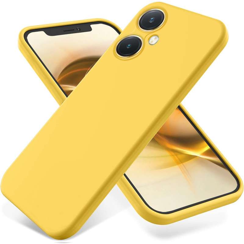 For vivo Y27 4G Pure Color Liquid Silicone Shockproof Phone Case(Black)