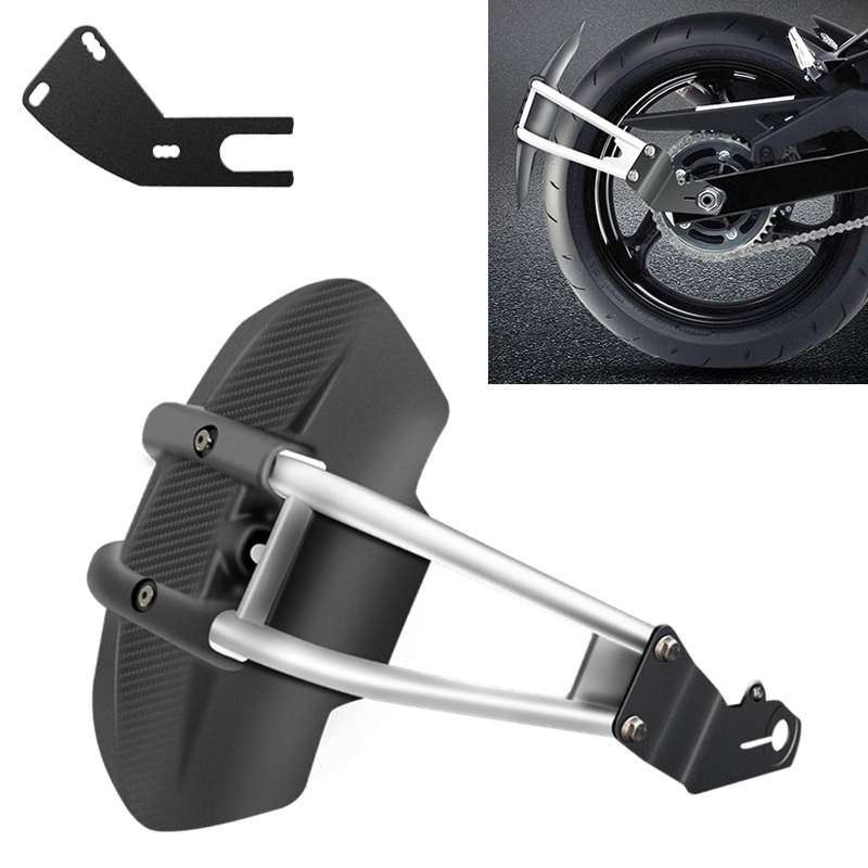 Motorcycle Stainless Steel Modified Rear Wheel Fender Dustproof Splash Flaps Mudguards Fender Guard,