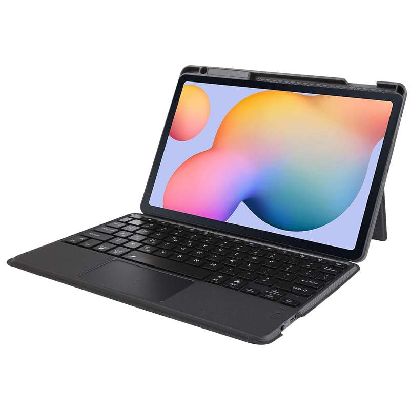 T610B-AS Pivot Backlight Upper Pen Tray Bluetooth Keyboard Leather Case For Samsung Galaxy Tab S6 Li