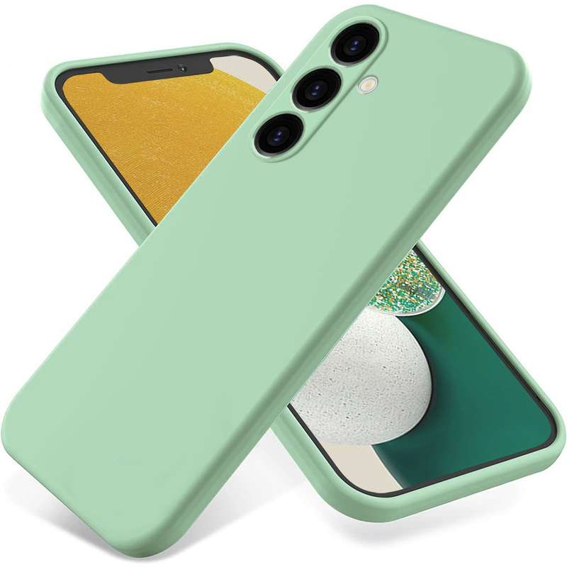For Samsung Galaxy A05s Pure Color Liquid Silicone Shockproof Phone Case(Yellow)